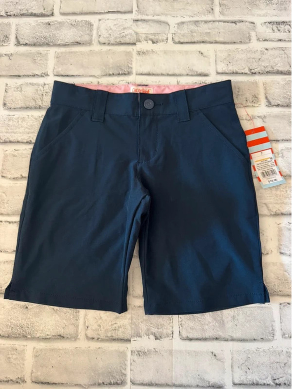 Girl’s Cat & Jack blue uniform shorts size 7